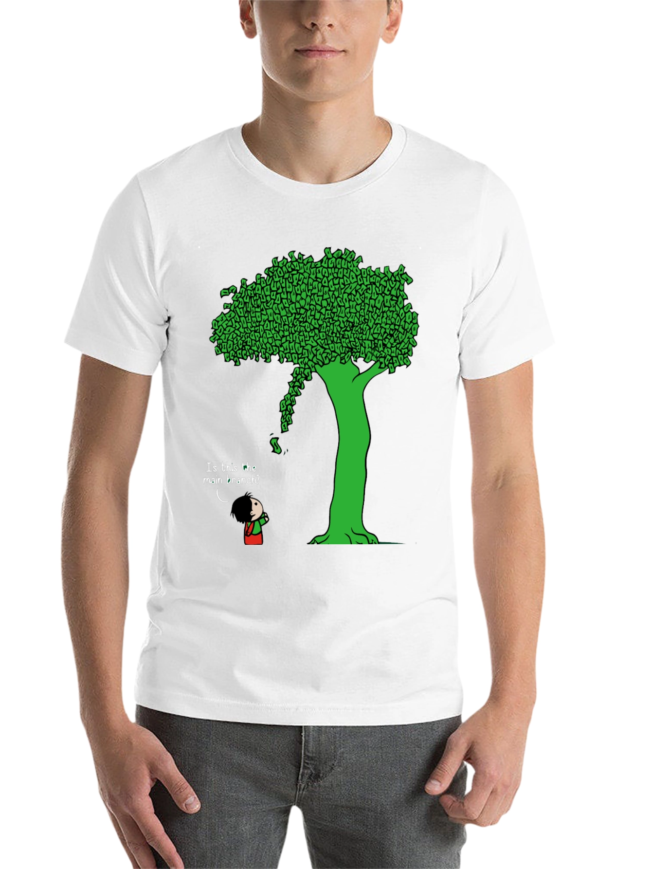 Black Funny Money Tree T-Shirt - Unique Graphic Tee view 14