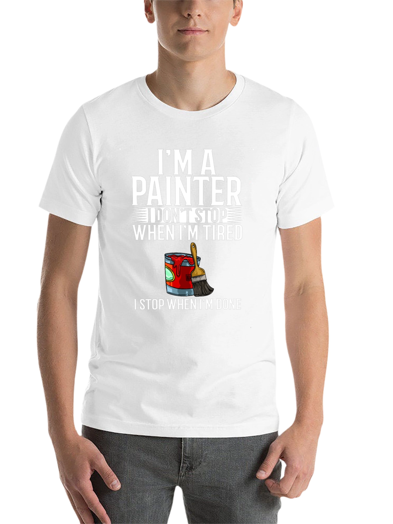 Black I'm A Painter T-Shirt - Funny Graphic Tee view 14