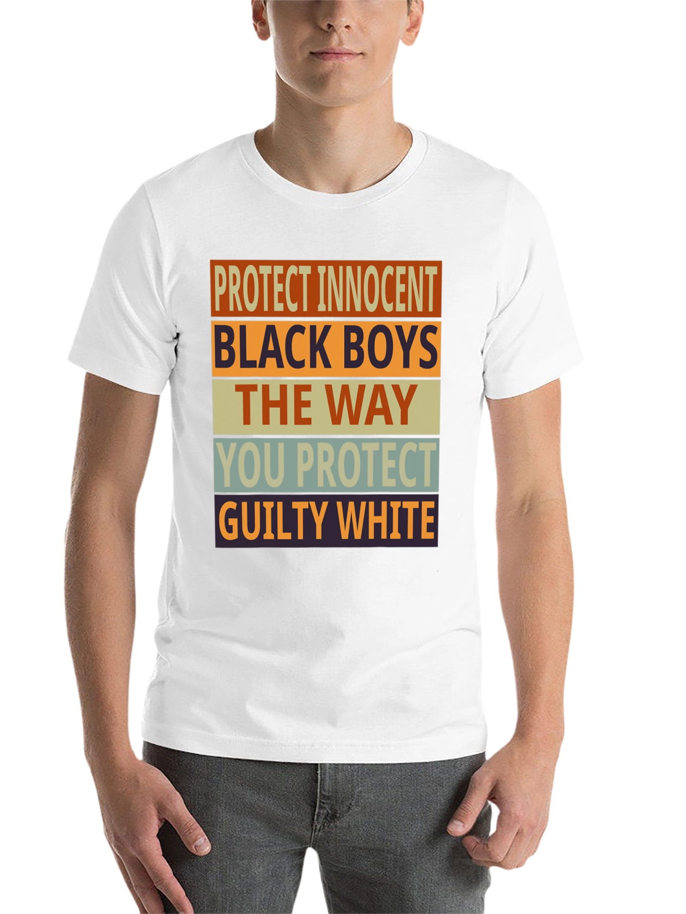 Black Protect Innocent Black Boys Graphic Tee view 14