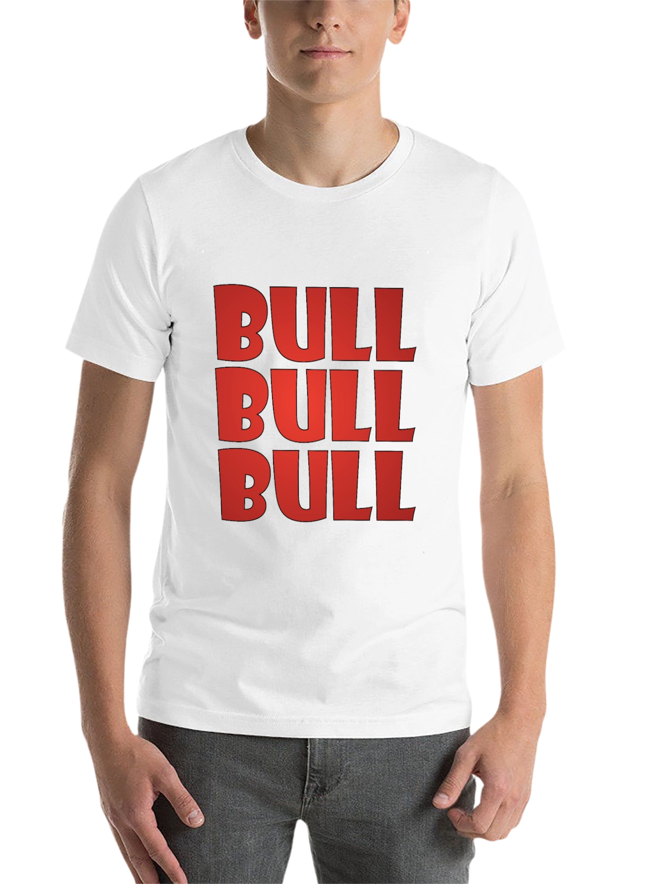 Black Bold BULL Graphic Tee - Statement T-Shirt view 14