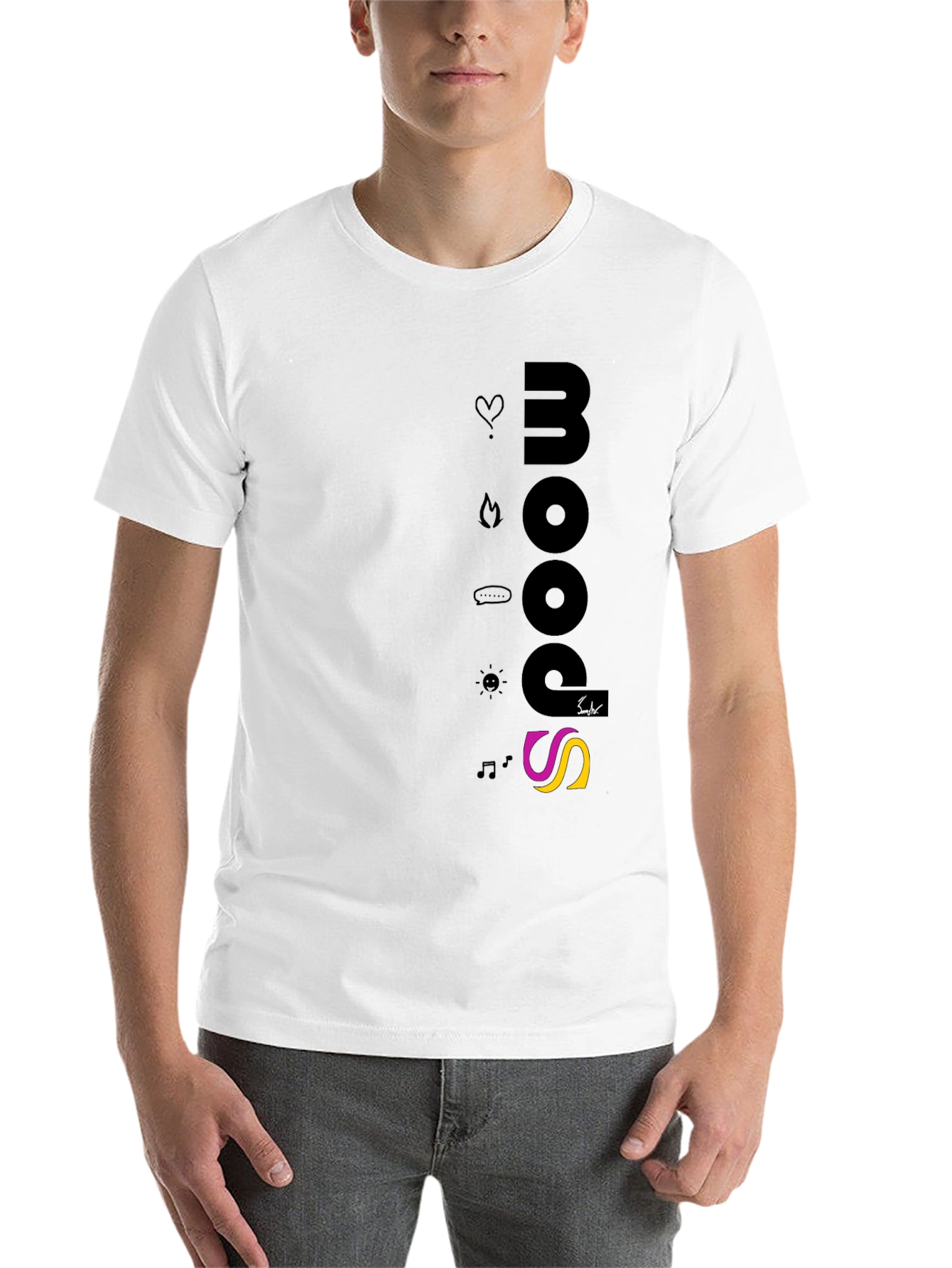 Black Mood Music Graphic Tee - Black view 14