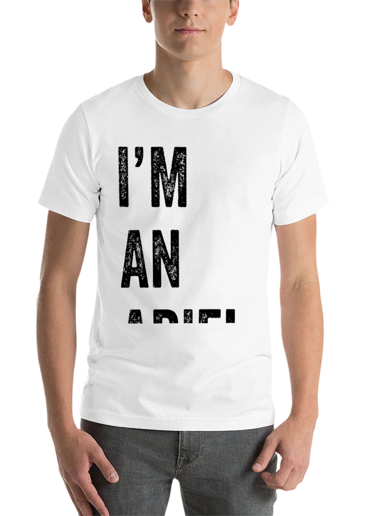Black I'm An Adiel Black Tee - Bold Statement Shirt view 14