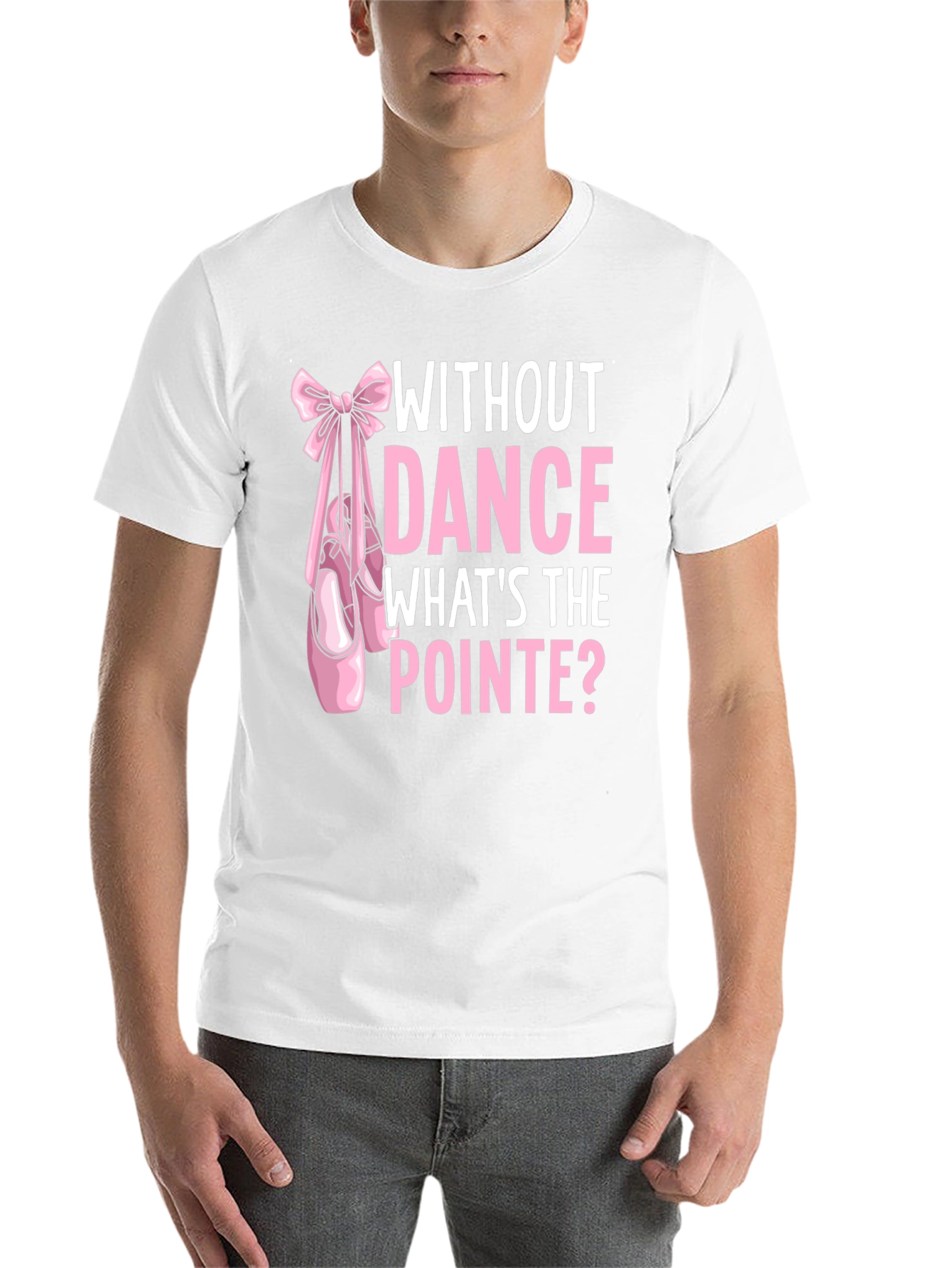 Black Dance Pointe Graphic Tee - Ballet Lover Shirt view 14