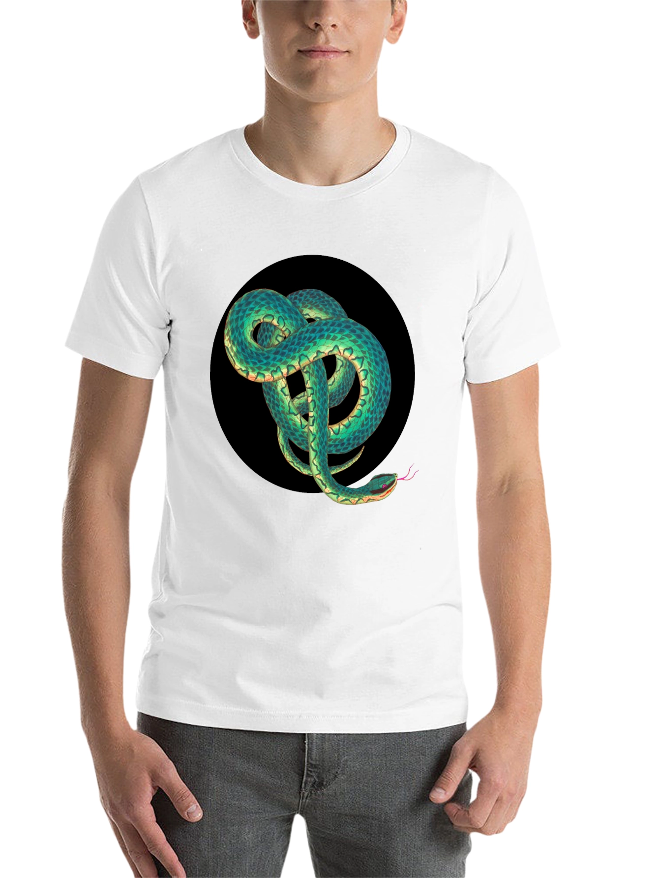 Black Snake Graphic Black T-Shirt view 14