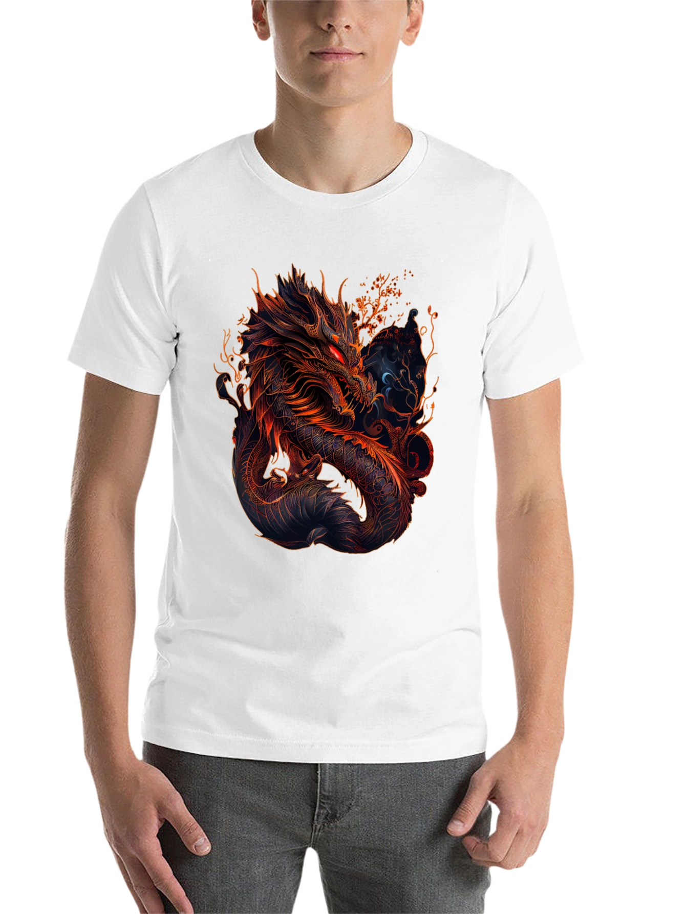 Black Dragon Graphic Tee - Black view 14