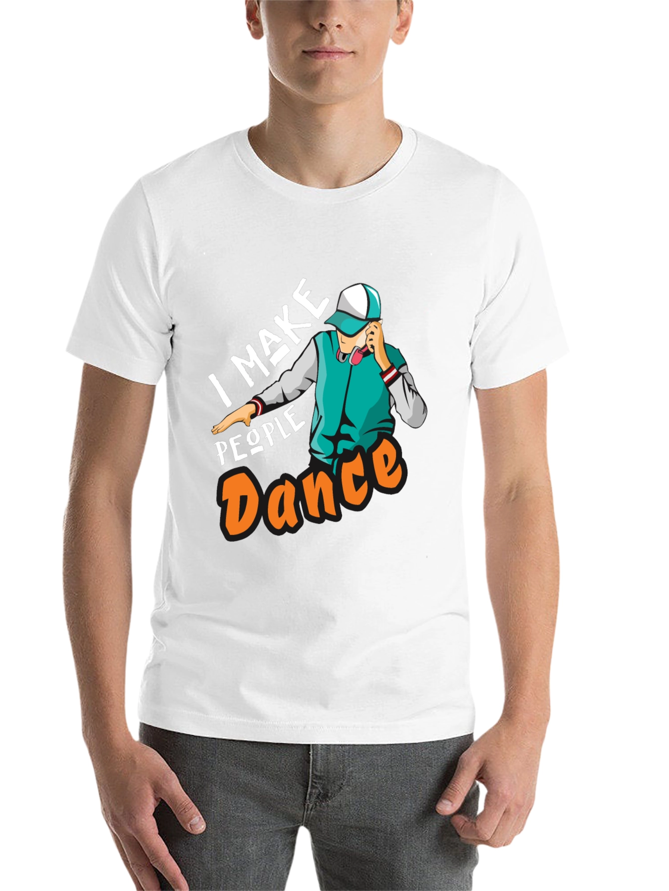 Black I Make People Dance Graphic T-Shirt view 14