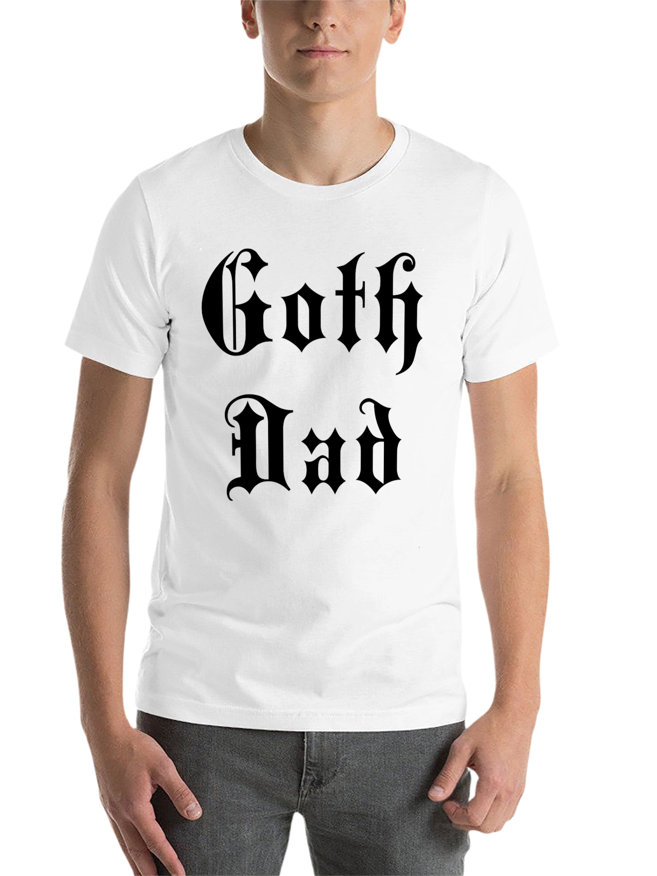 Black Goth Dad Graphic Tee - Black Gothic Style view 14