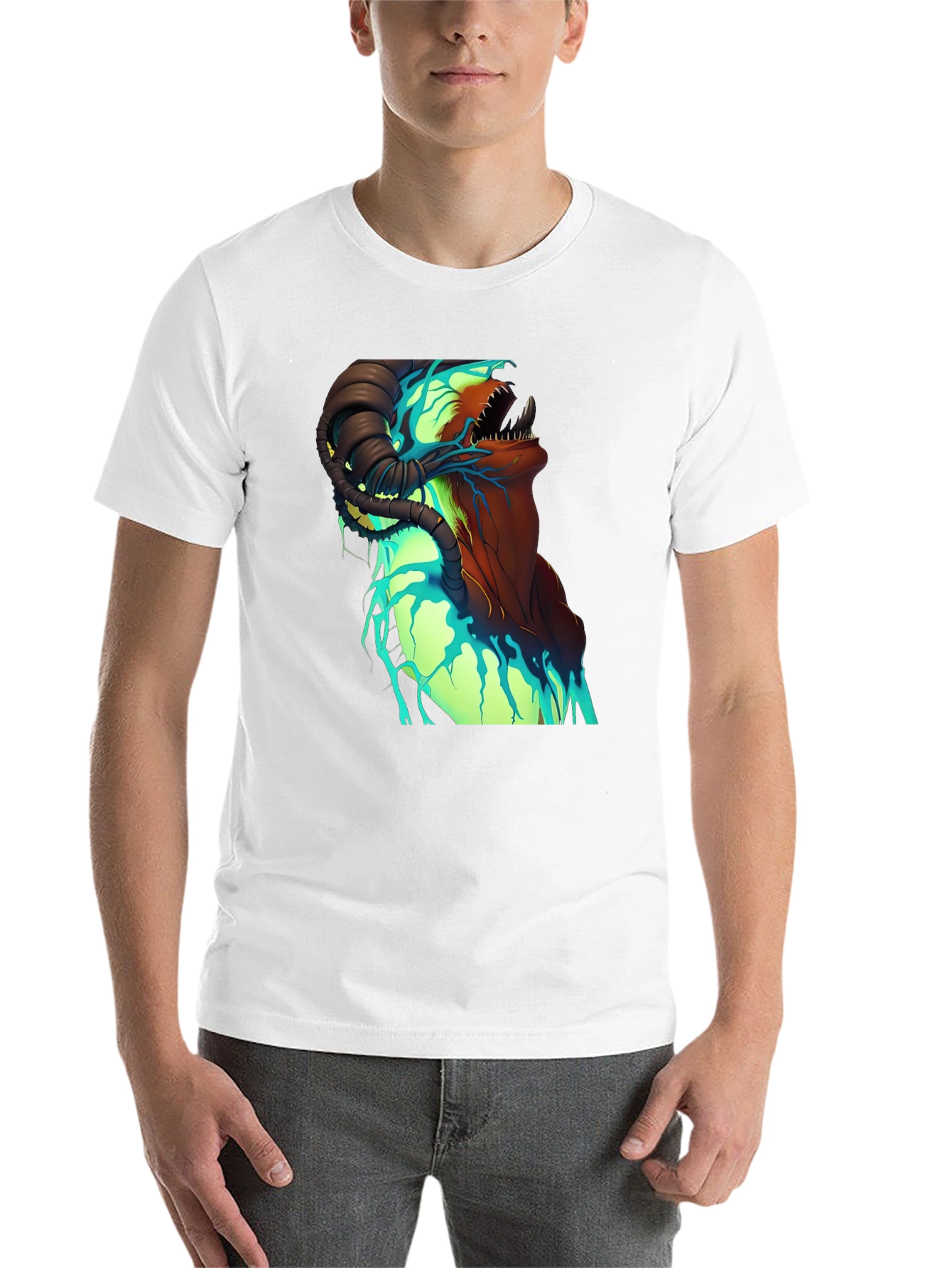 Black Monster Graphic T-Shirt - Unique Design view 14