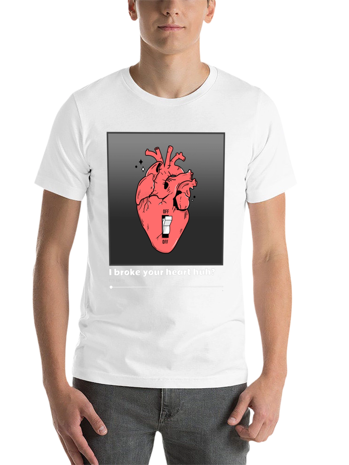 Black Broken Heart T-Shirt view 14
