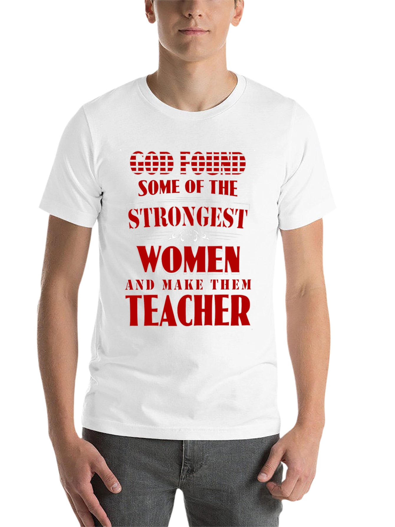 Black Strong Women Teacher T-Shirt, God Found view 14
