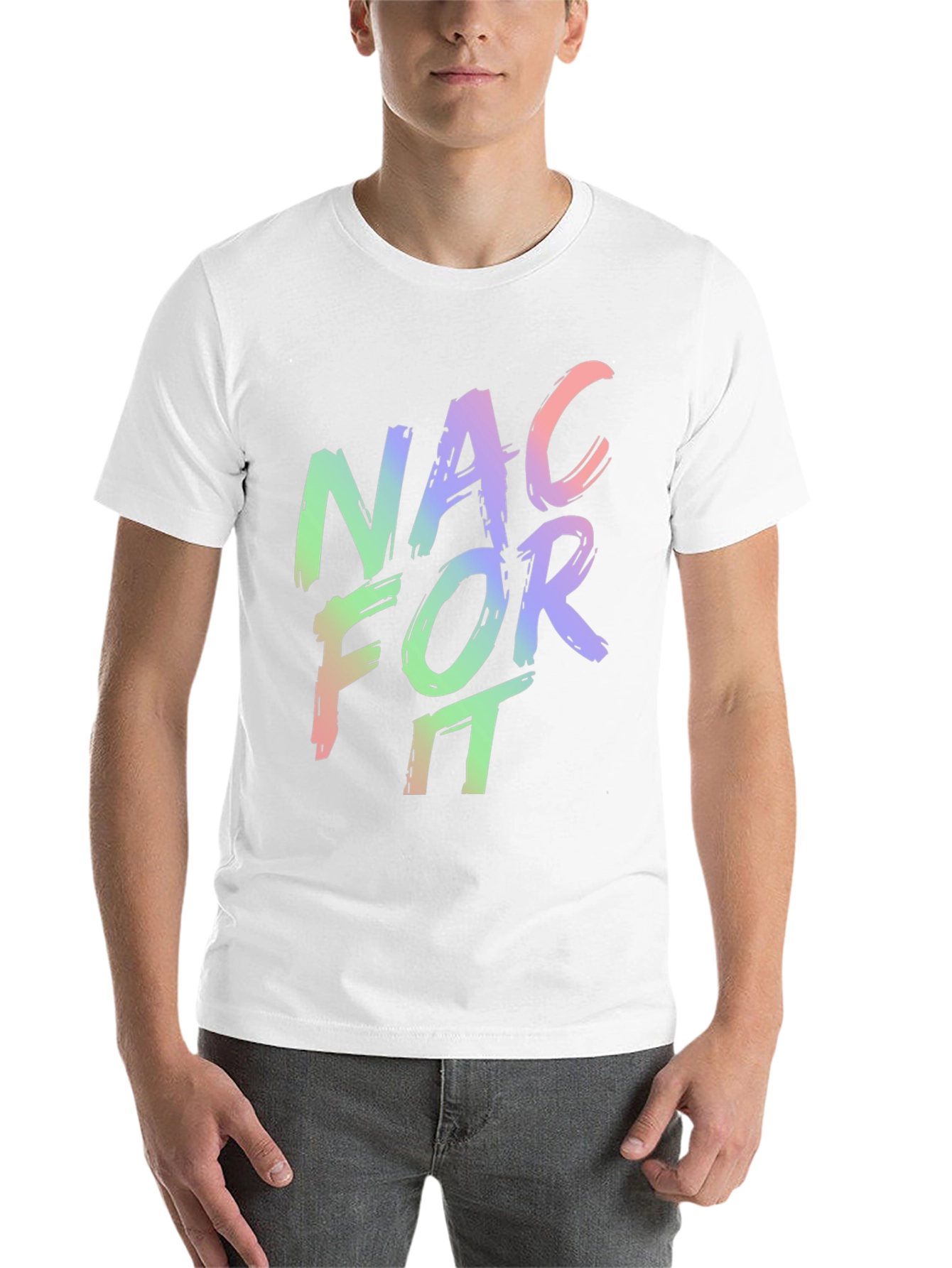 Black NAC For It - Men's Graphic T-Shirt view 14