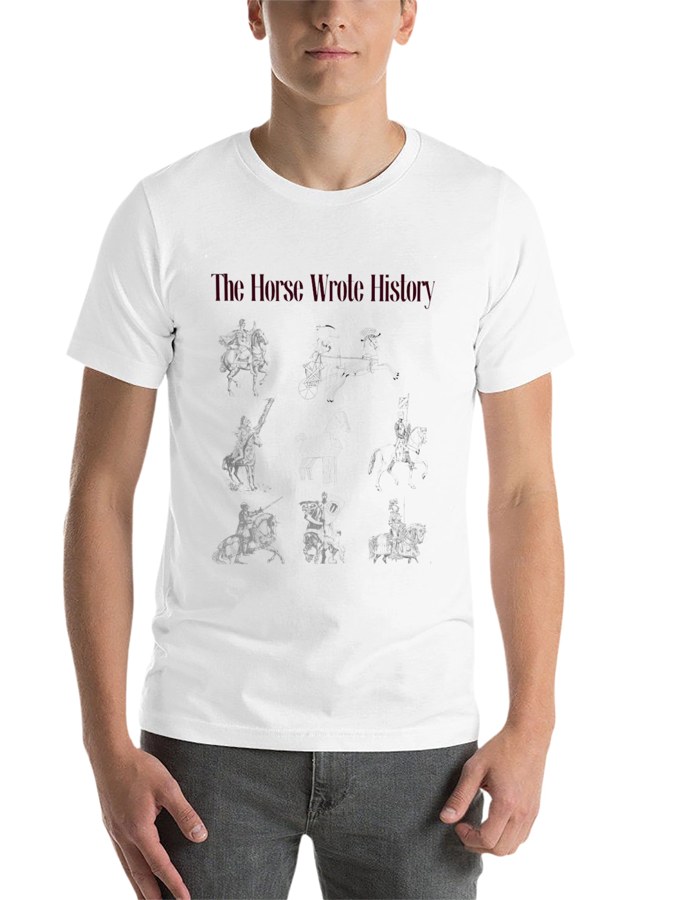 Black The Horse Wrote History Graphic Tee view 14