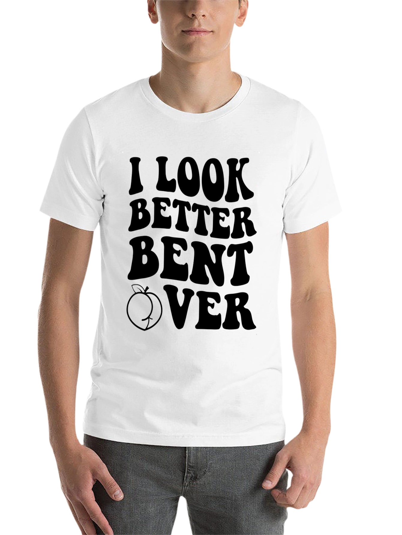 Black I Look Better Bent Over Graphic Tee view 14