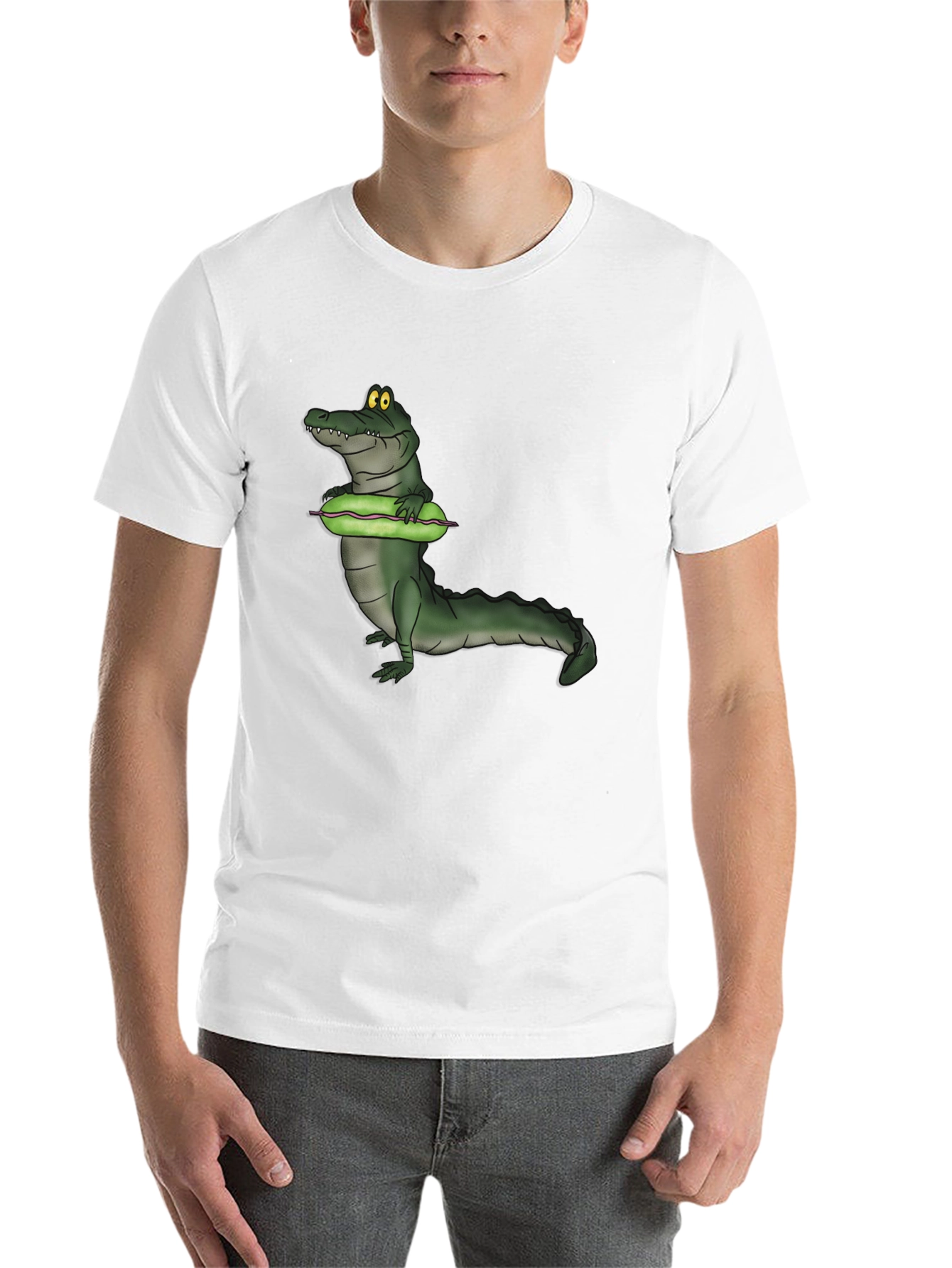 Black Crocodile Cucumber T-Shirt - Funny Graphic Tee view 14