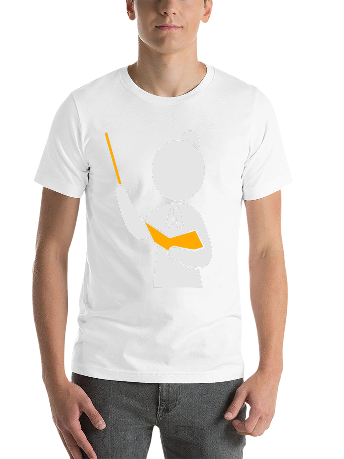 Black Teacher Stick Figure Black T-Shirt view 14