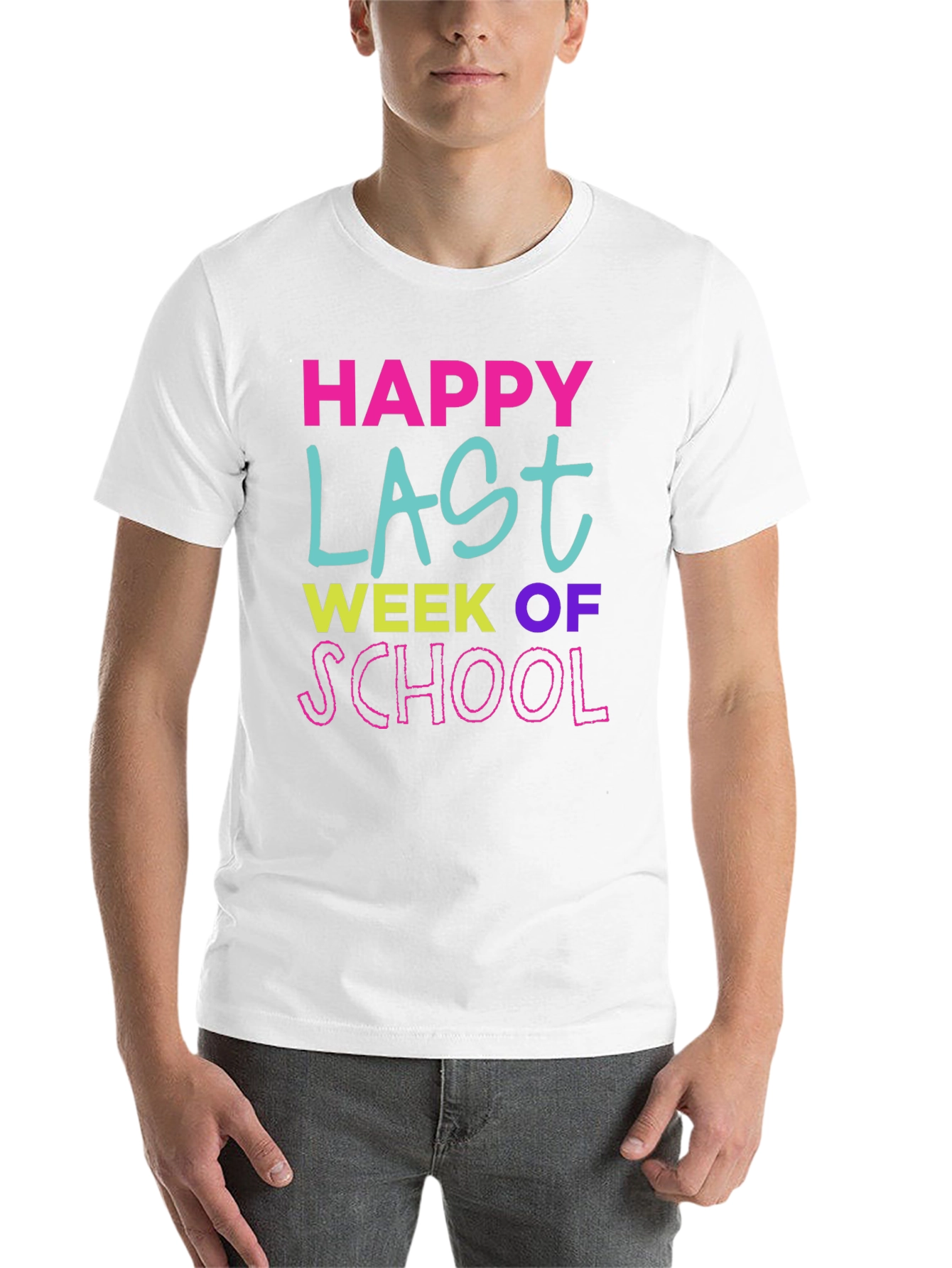 Black Happy Last Week of School T-Shirt view 14