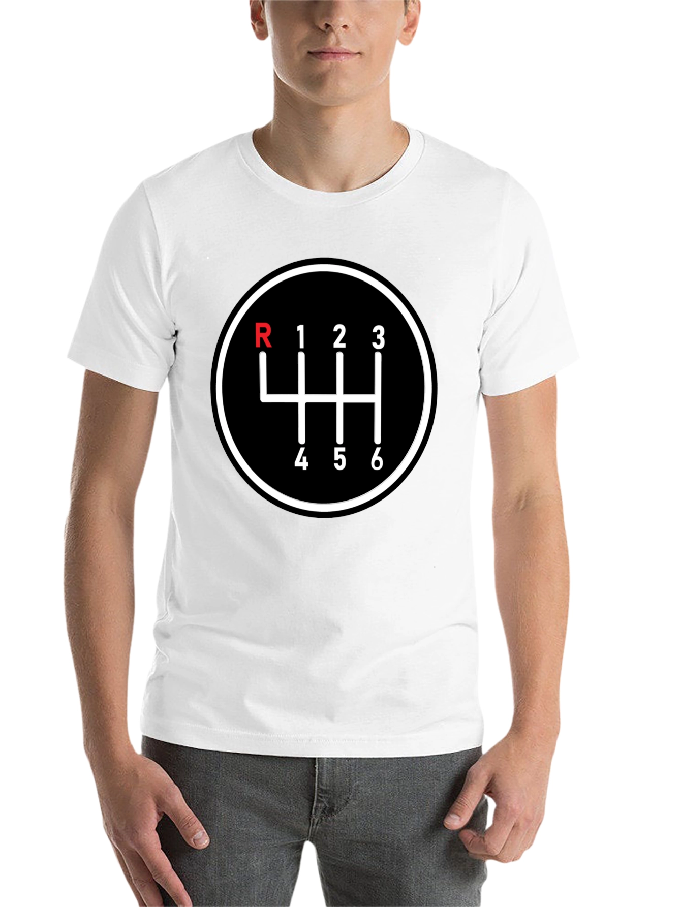 Black Manual Transmission 6-Speed T-Shirt view 14