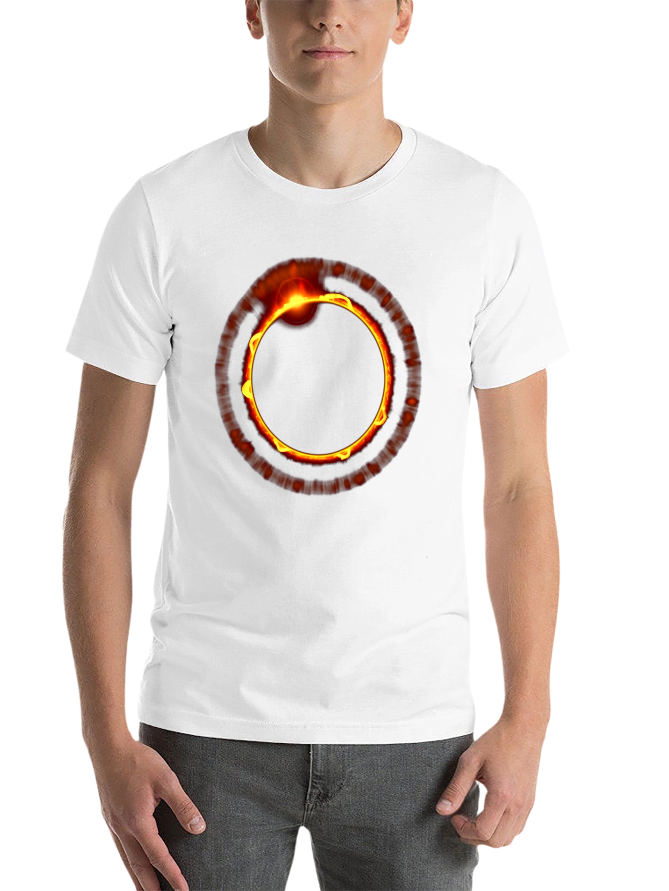 Black Eclipse Graphic Tee - Black Crew Neck view 14