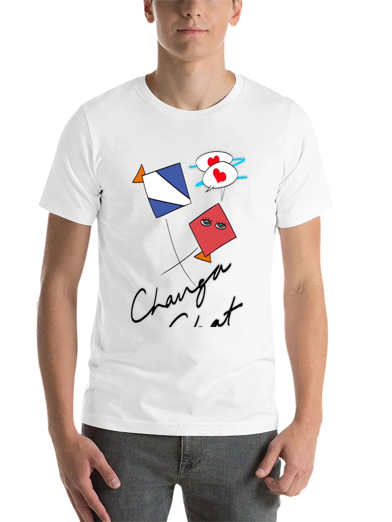 Black Changa Chat Kite Graphic Tee view 14