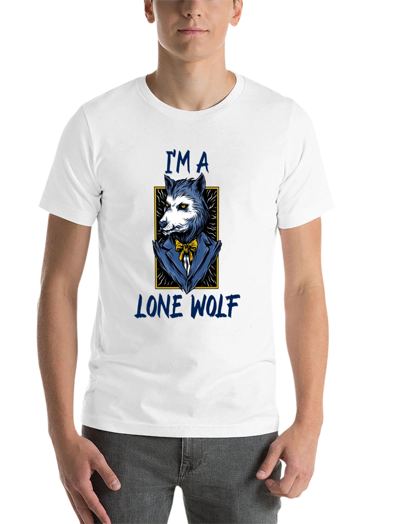 Black Lone Wolf T-Shirt - Stylish Animal Graphic Tee view 14
