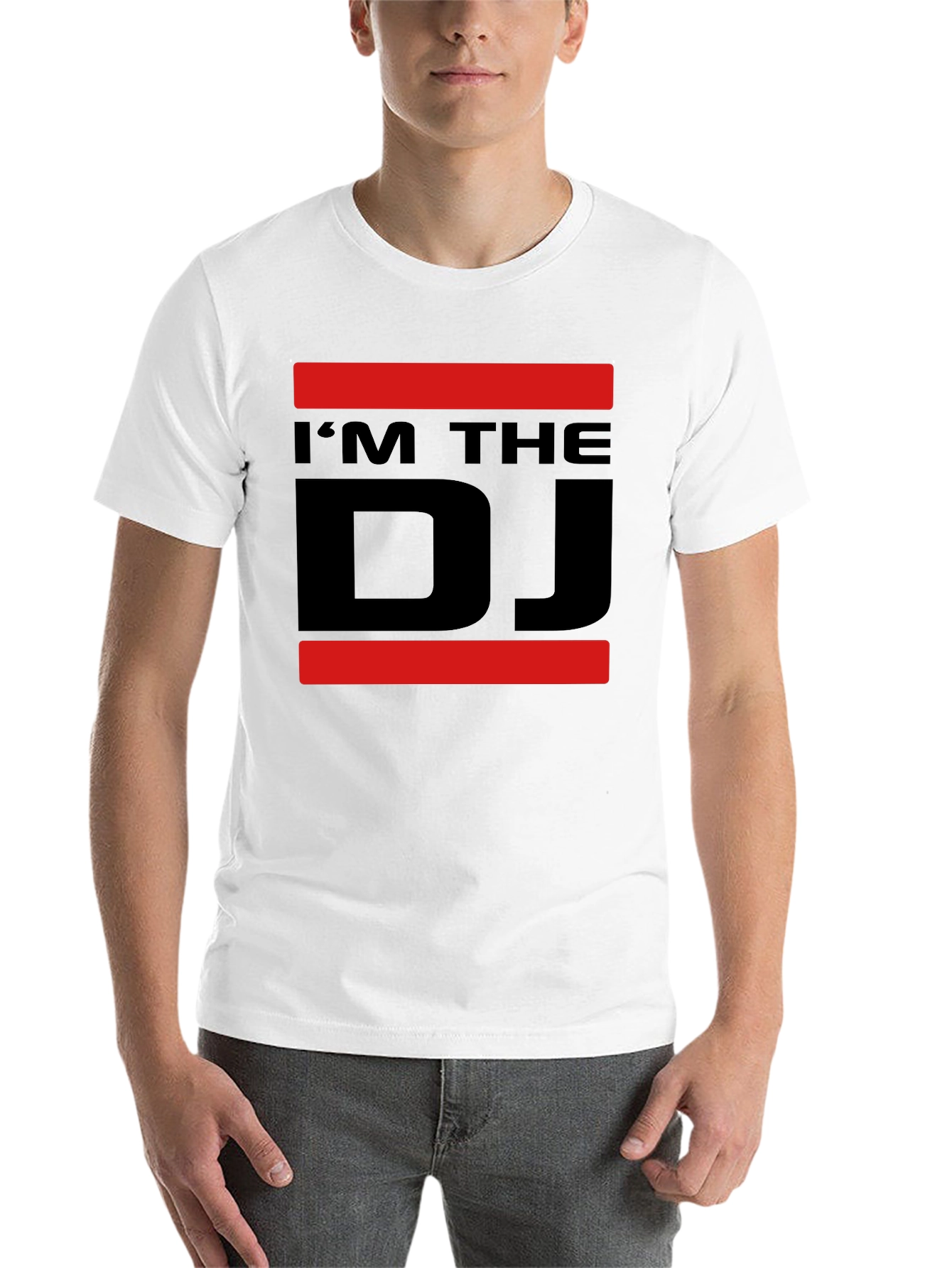 Black I'm The DJ Graphic Tee - Black Cotton Blend view 14