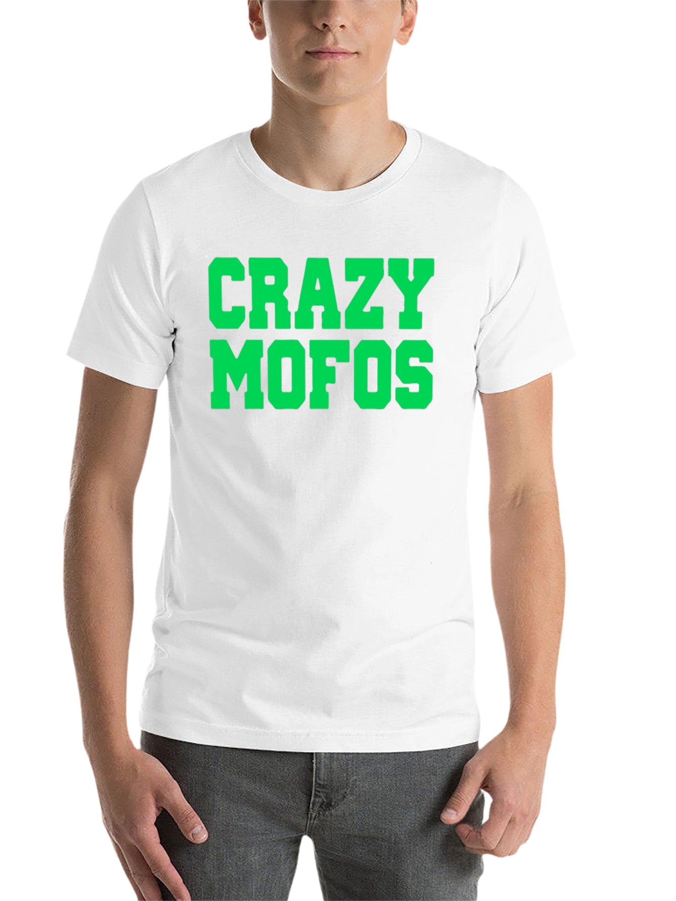 Black Crazy Mofos Graphic Tee - Bold Statement T-Shirt view 14