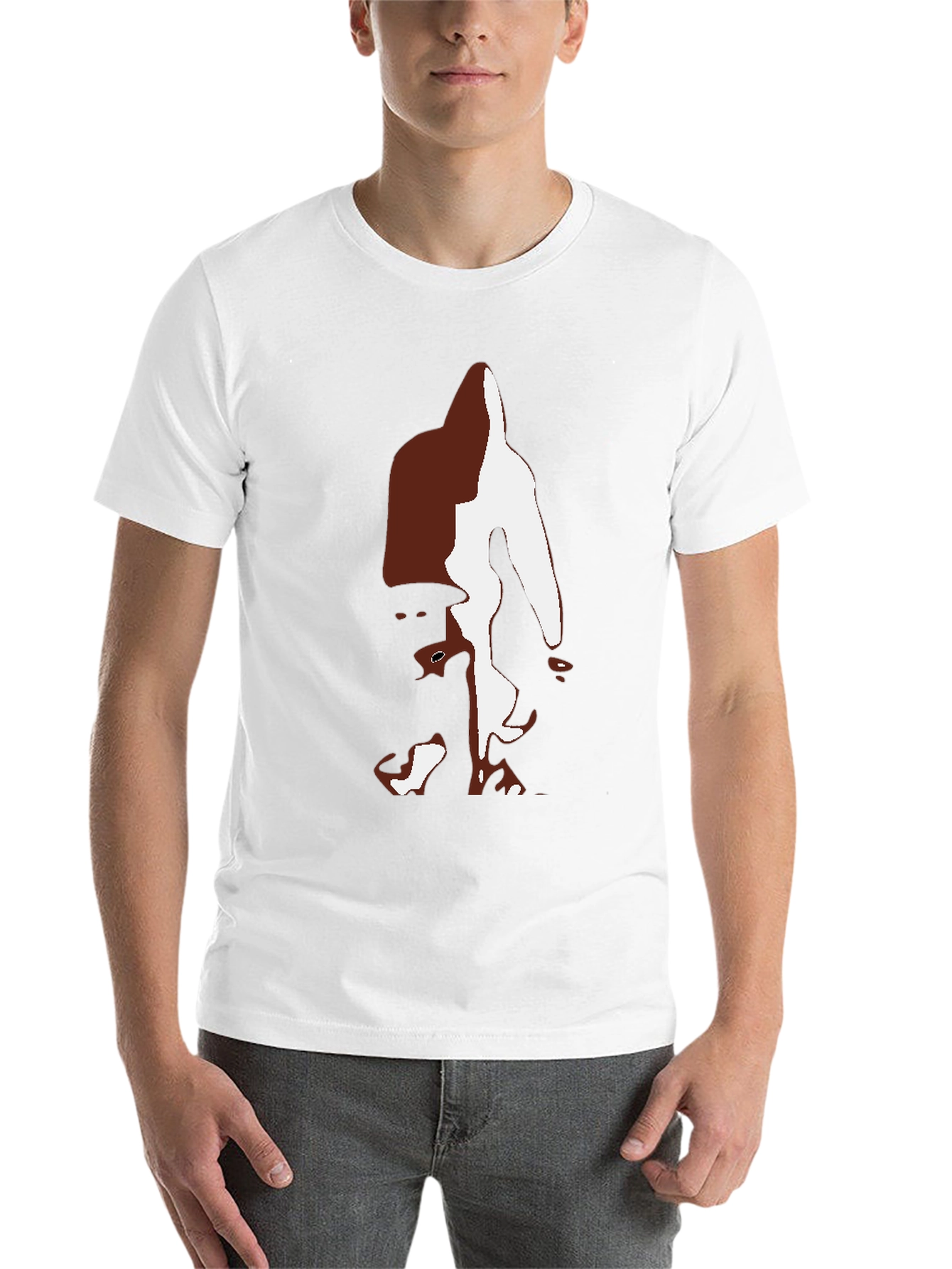 Bigfoot Silhouette Graphic Tee - Black Casual T-Shirt - 14
