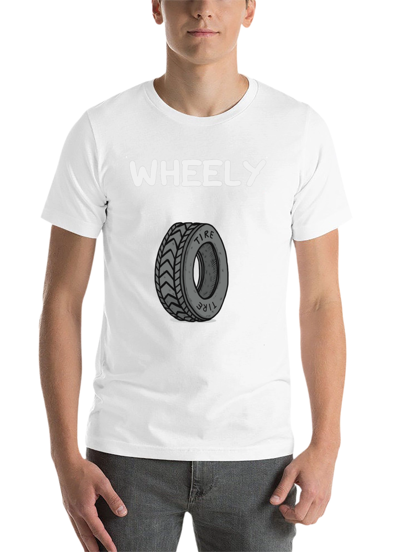 Wheely Tire T-Shirt -  Cool Graphic Tee - 14