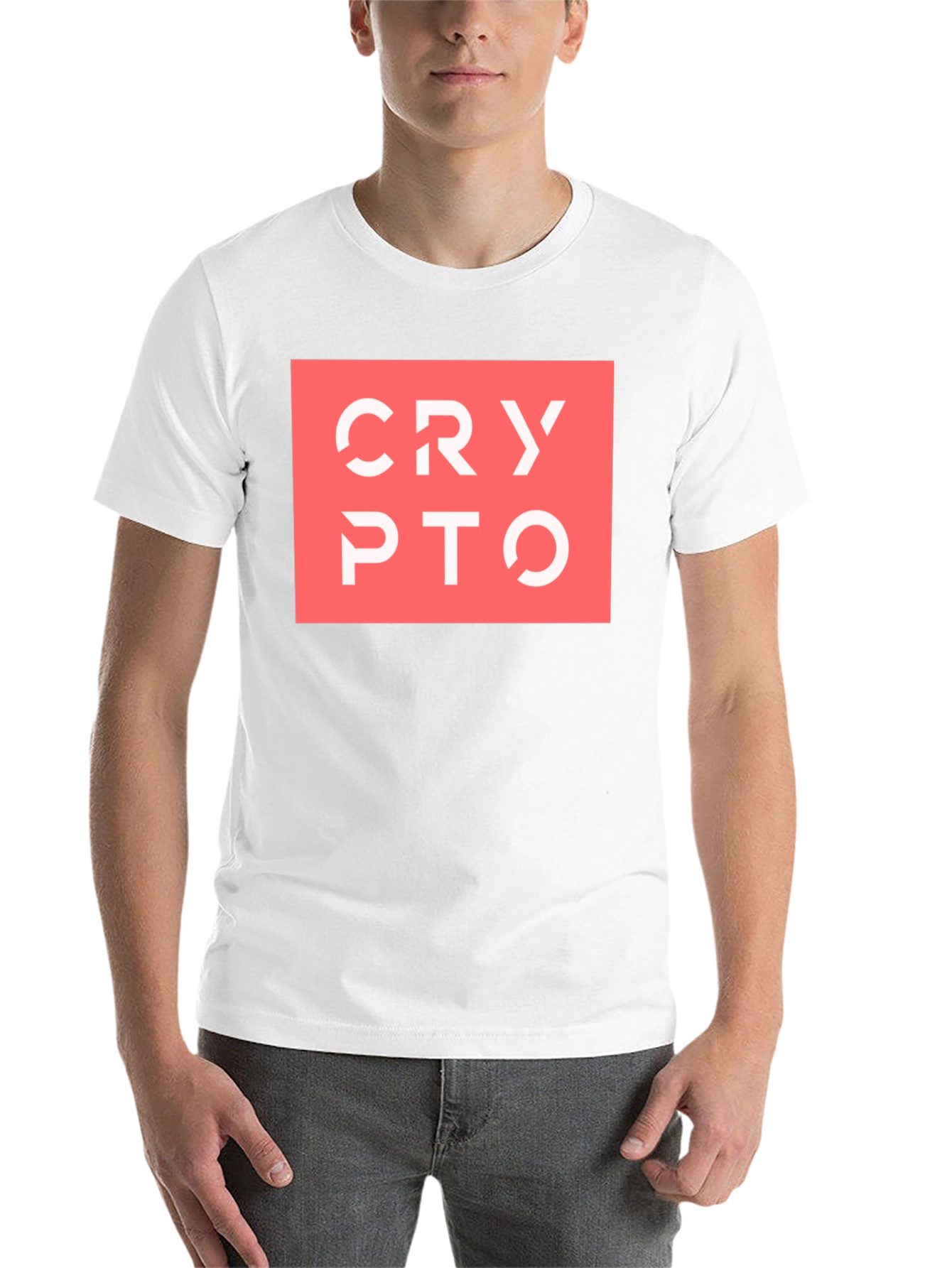 Black Crypto T-Shirt - Modern Design view 14