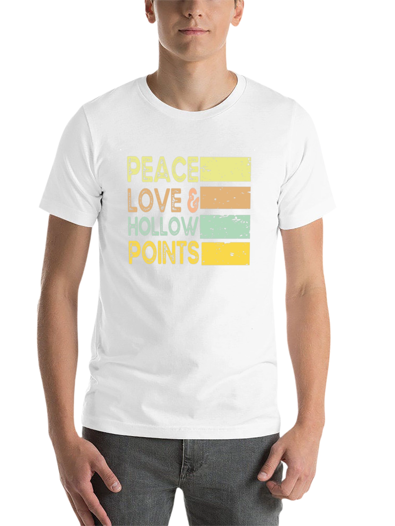 Black Peace Love Hollow Points Graphic Tee view 14