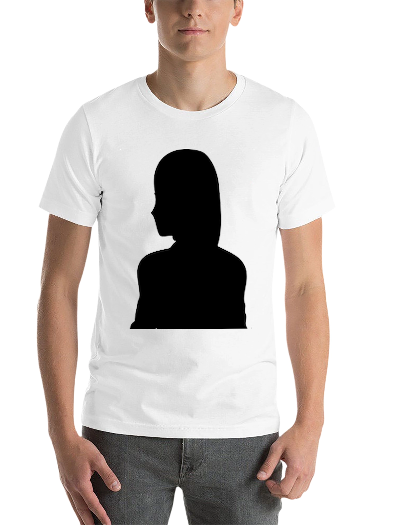 Black Silhouette Graphic T-Shirt - Stylish Black Tee view 14