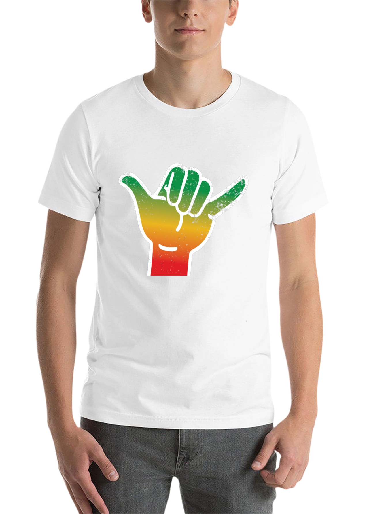 Hang Loose Graphic Tee - Shaka Hand T-Shirt - 14
