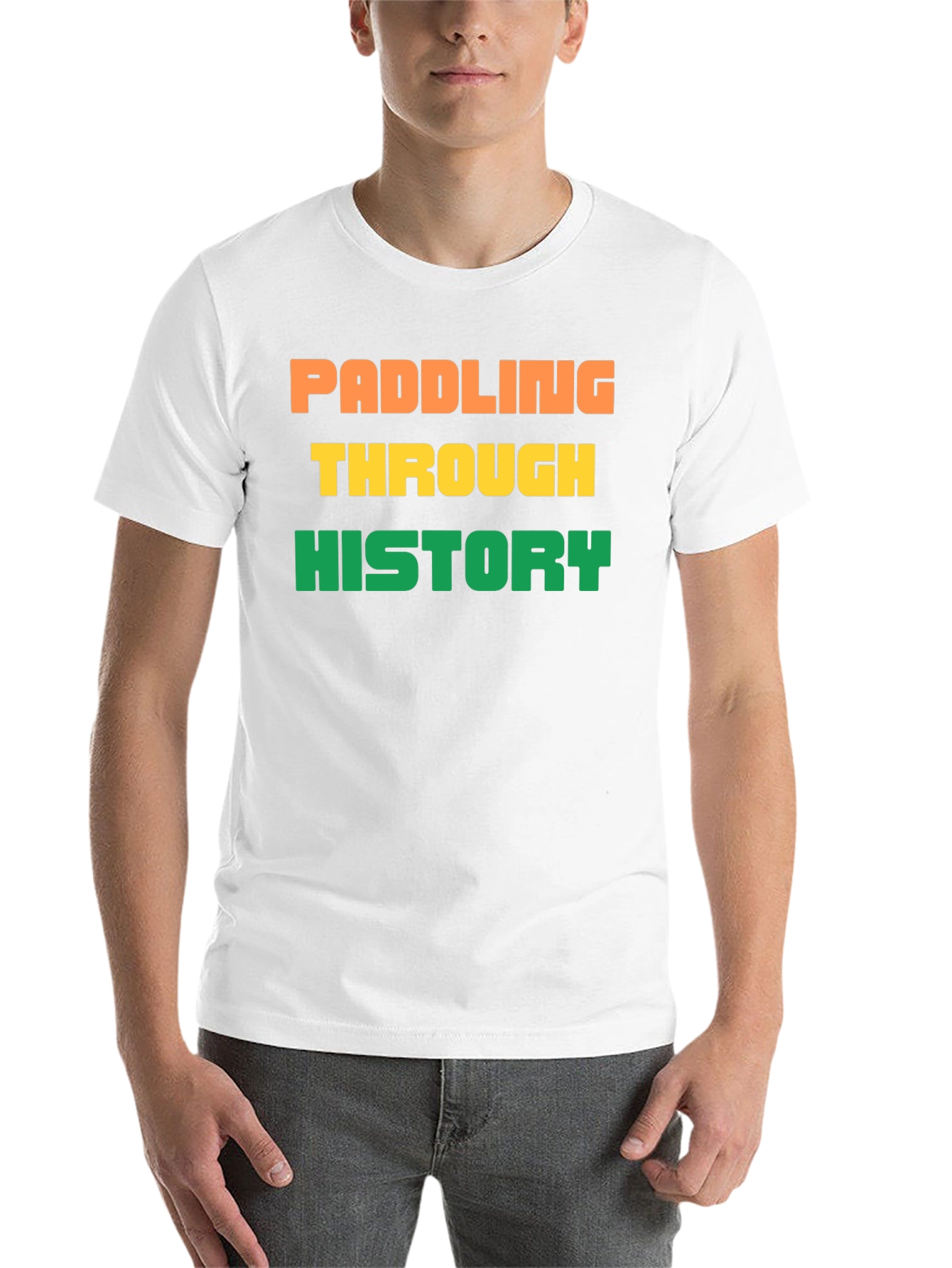 Black Paddling Through History Tee view 14