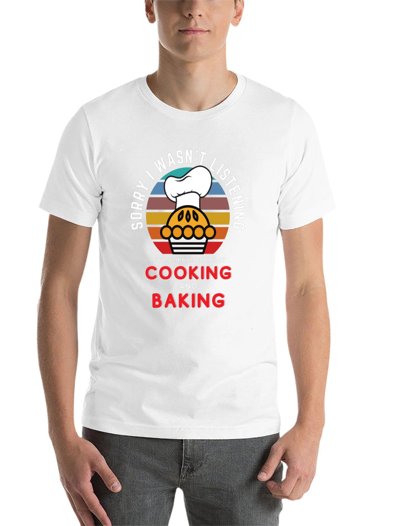 Black Cooking & Baking T-Shirt, Funny Chef Tee view 14