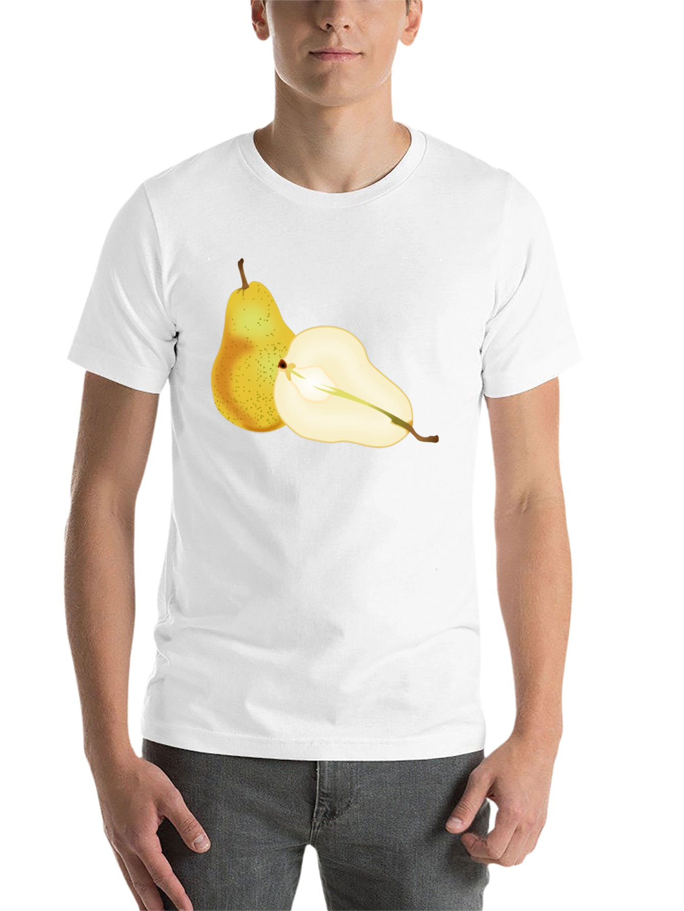 Black Pear Graphic T-Shirt - Fresh Fruit Design view 14