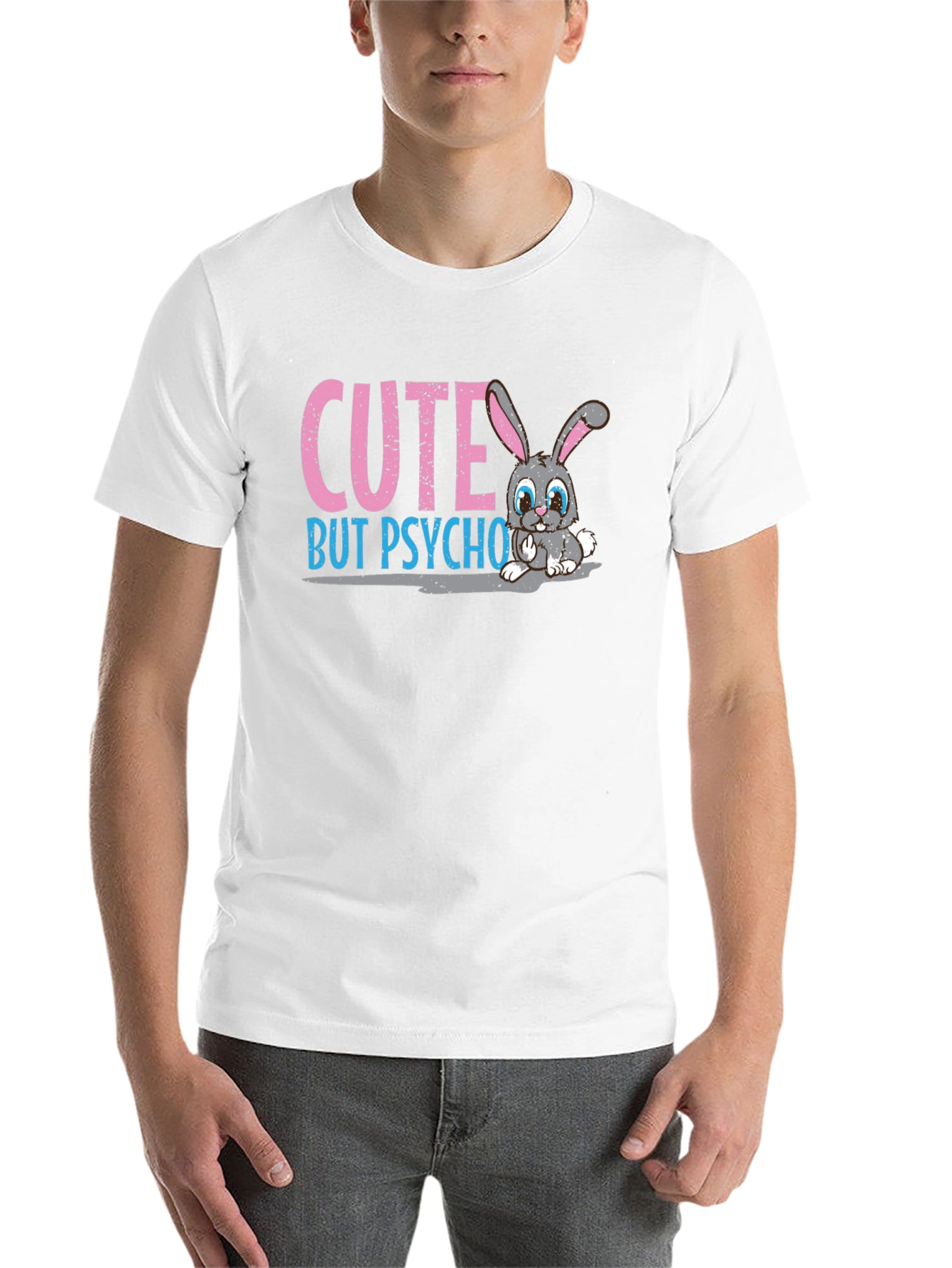 Black Cute But Psycho Bunny T-Shirt view 14