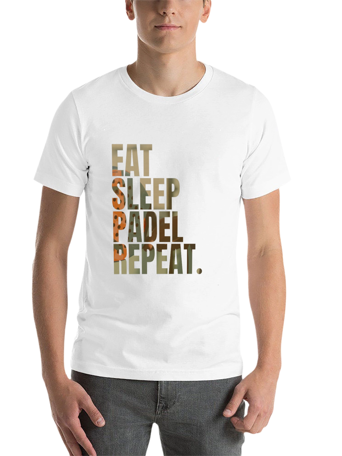 Black Eat Sleep Padel Repeat Black Graphic T-Shirt view 14