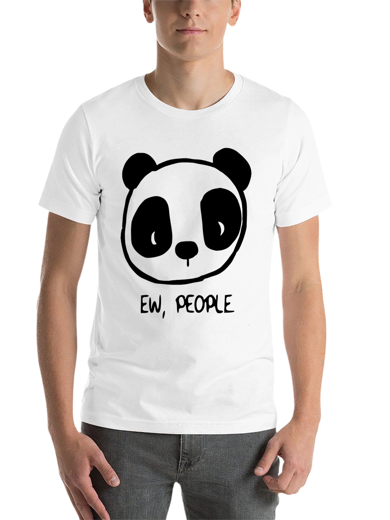 Black Ew People Panda Graphic T-Shirt view 14