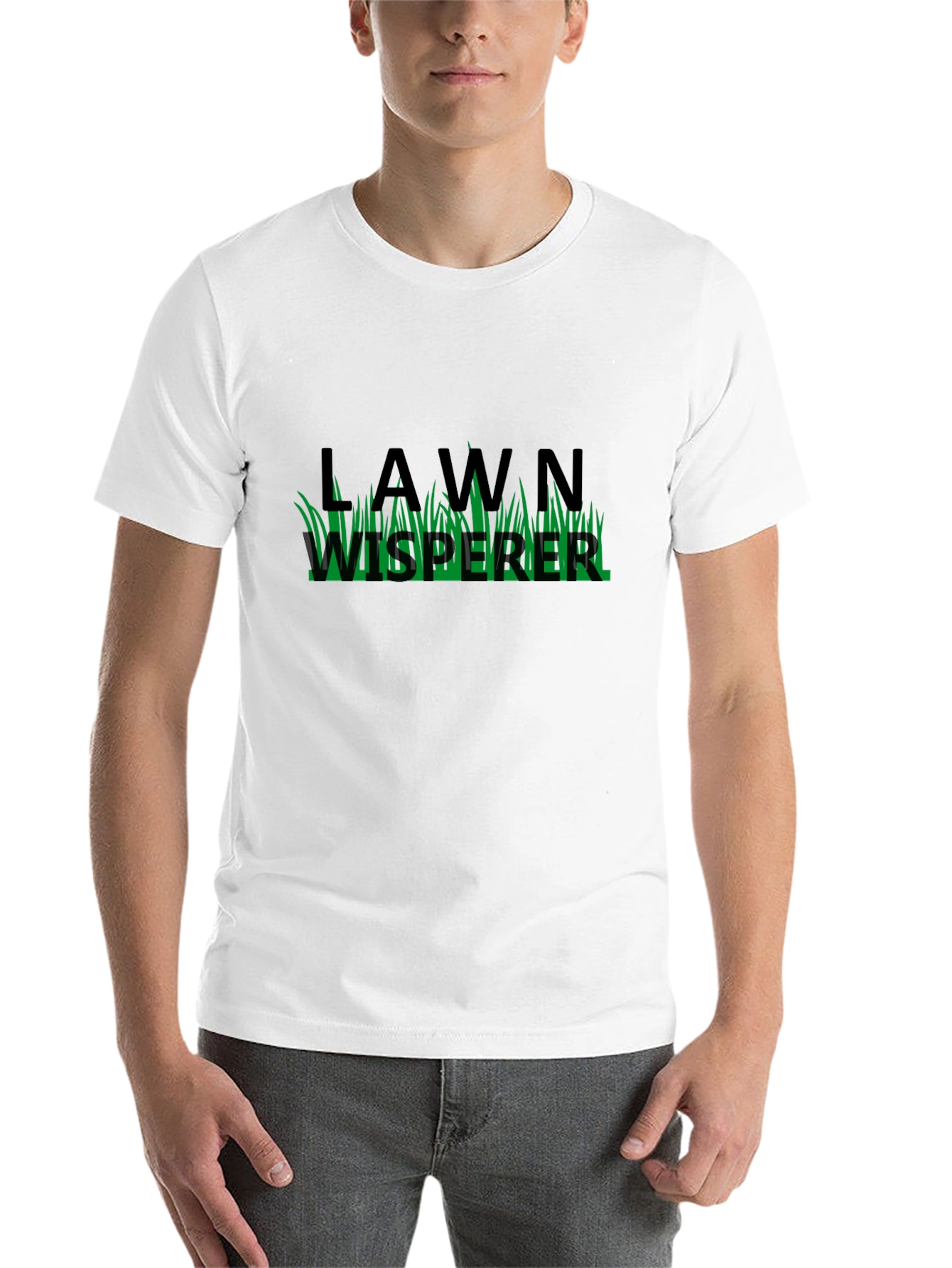 Black Lawn Whisperer T-Shirt - Black Cotton Blend view 14