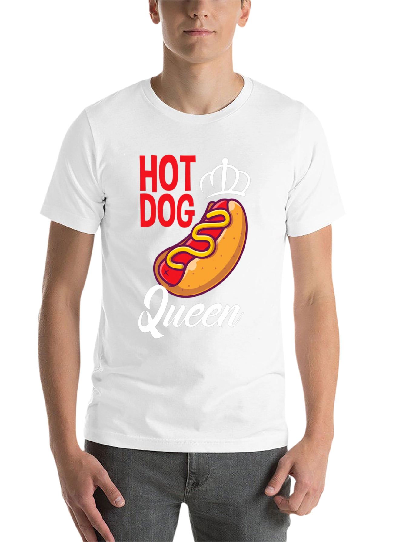 Black Hot Dog Queen Graphic Tee - Unisex view 14
