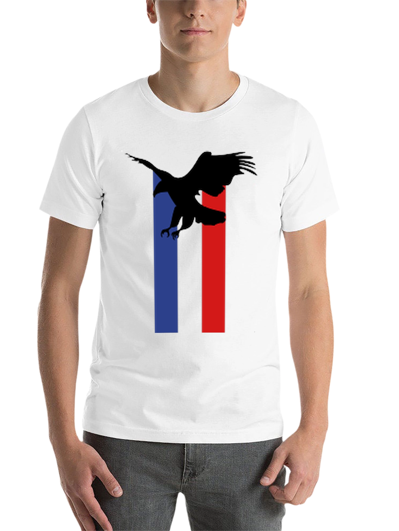 Black Eagle Graphic Tee - Black Crew Neck view 14