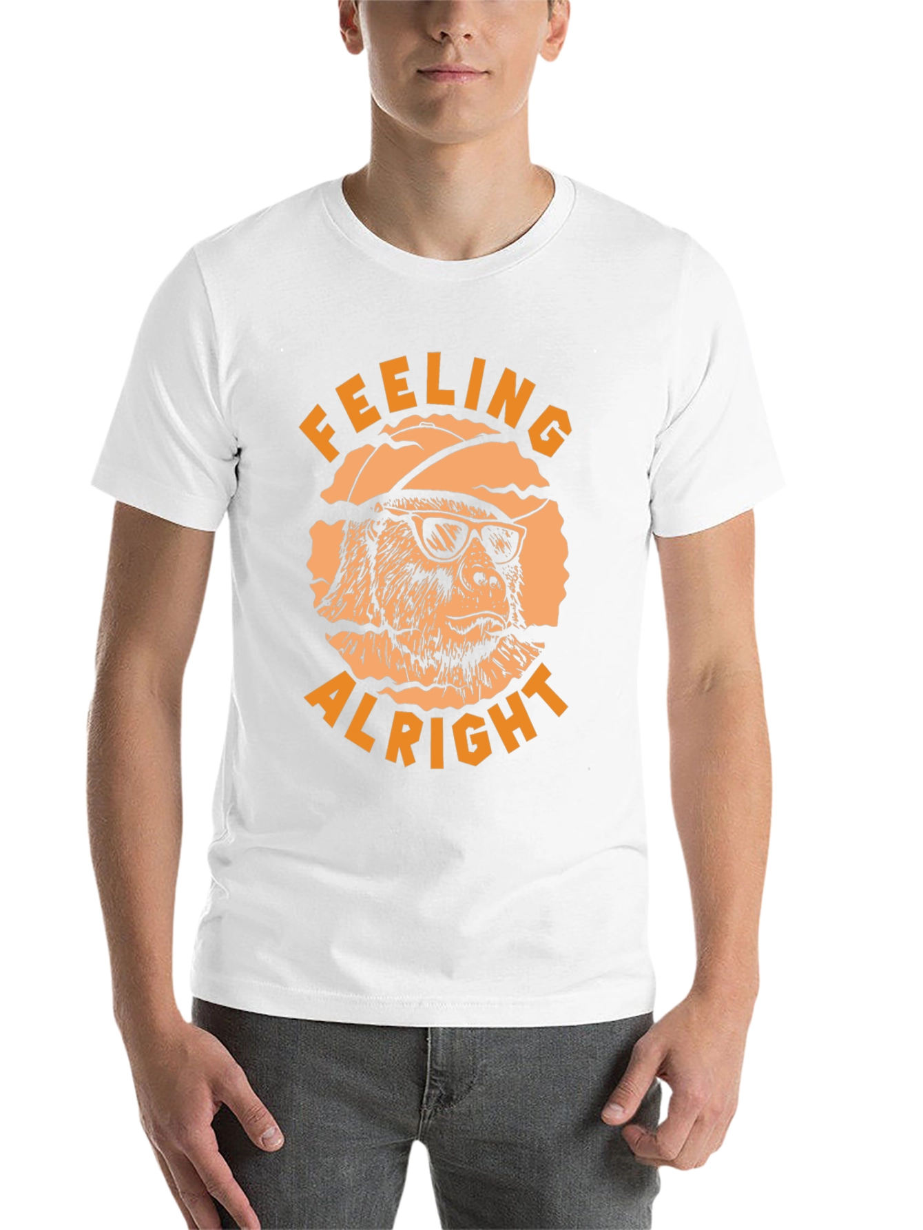 Black Feeling Alright T-Shirt view 14