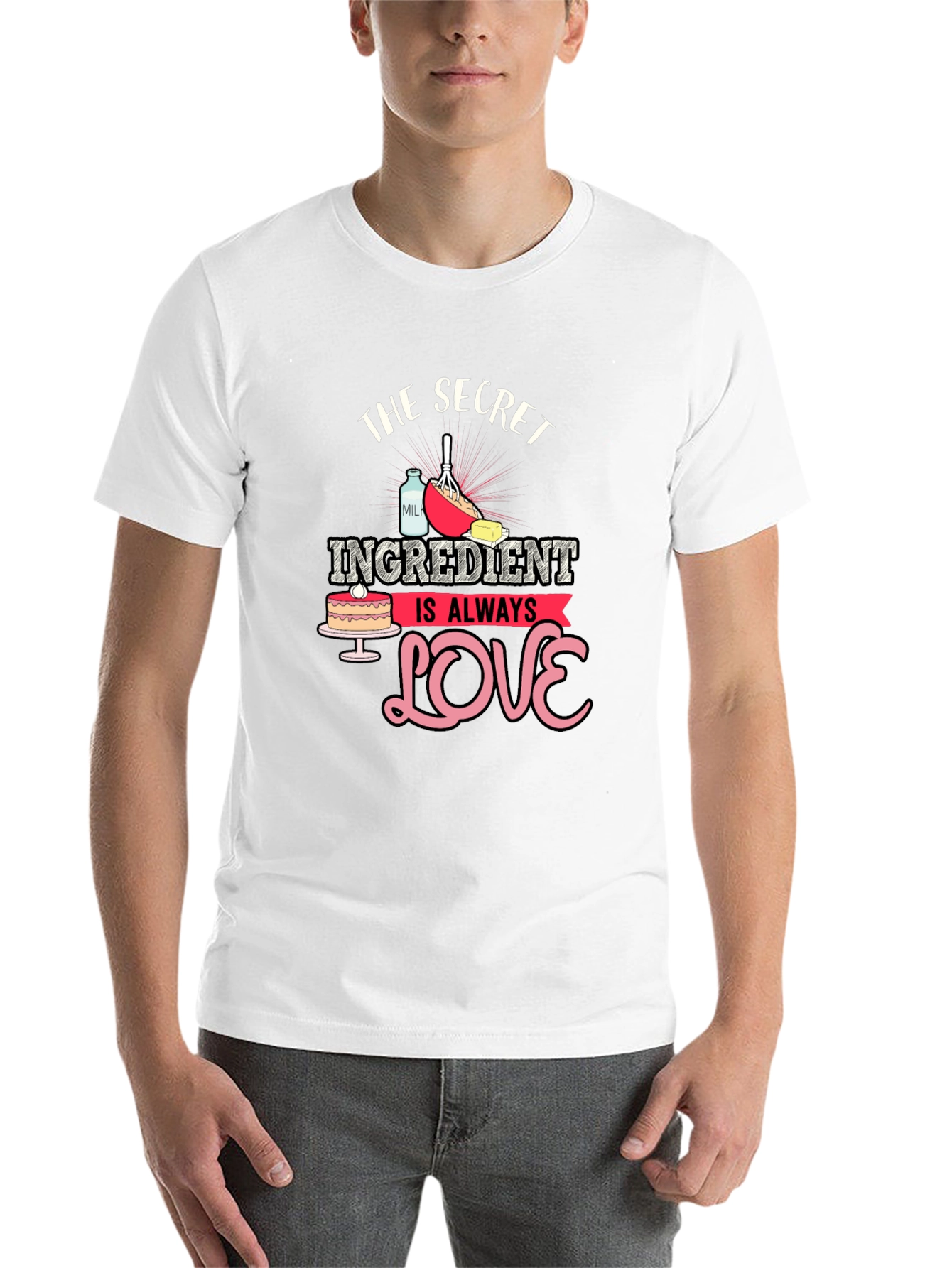 Black Secret Ingredient Love Black T-Shirt view 14
