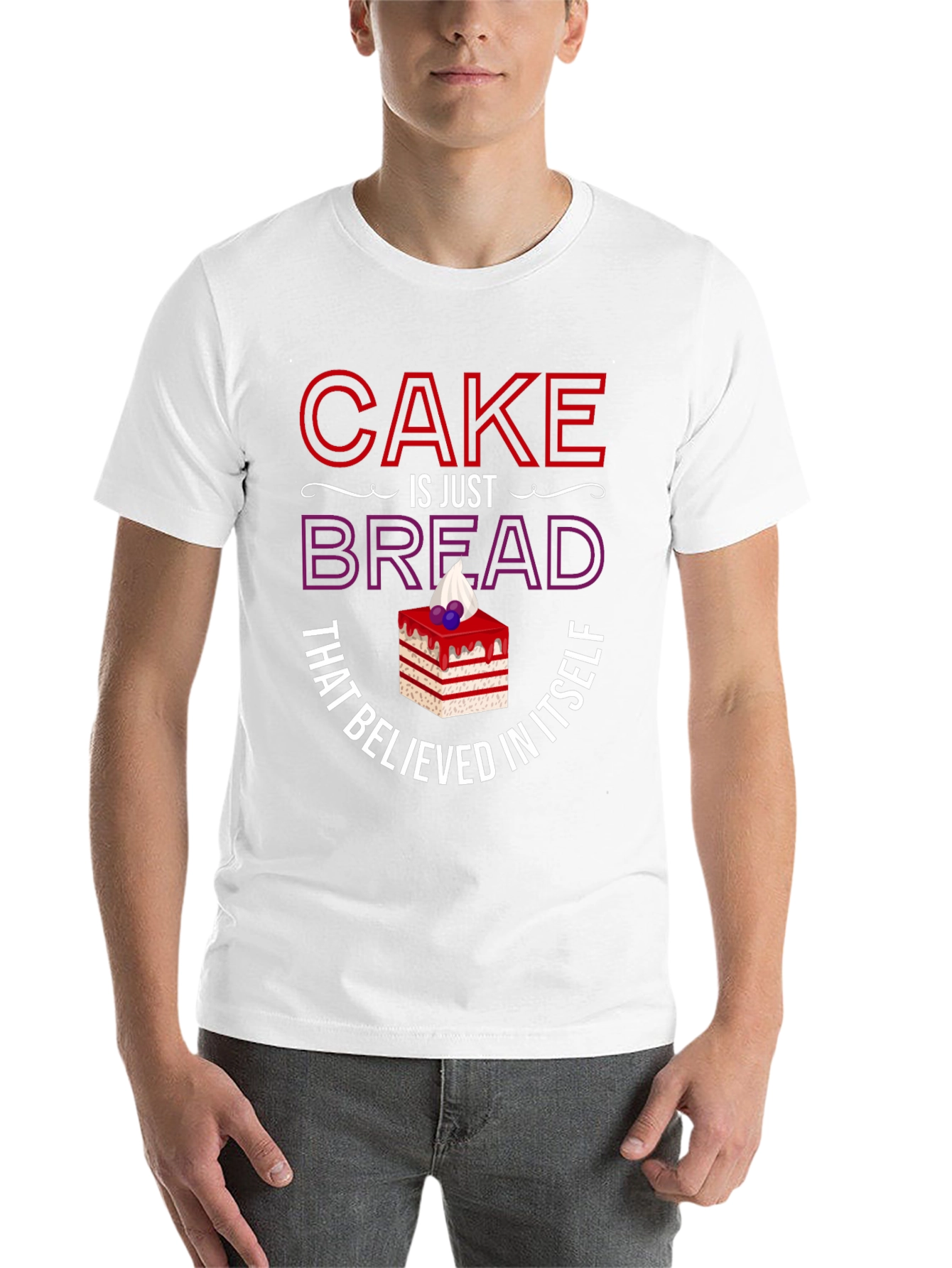 Black Cake Is Just Bread T-Shirt Funny Foodie Tee view 14