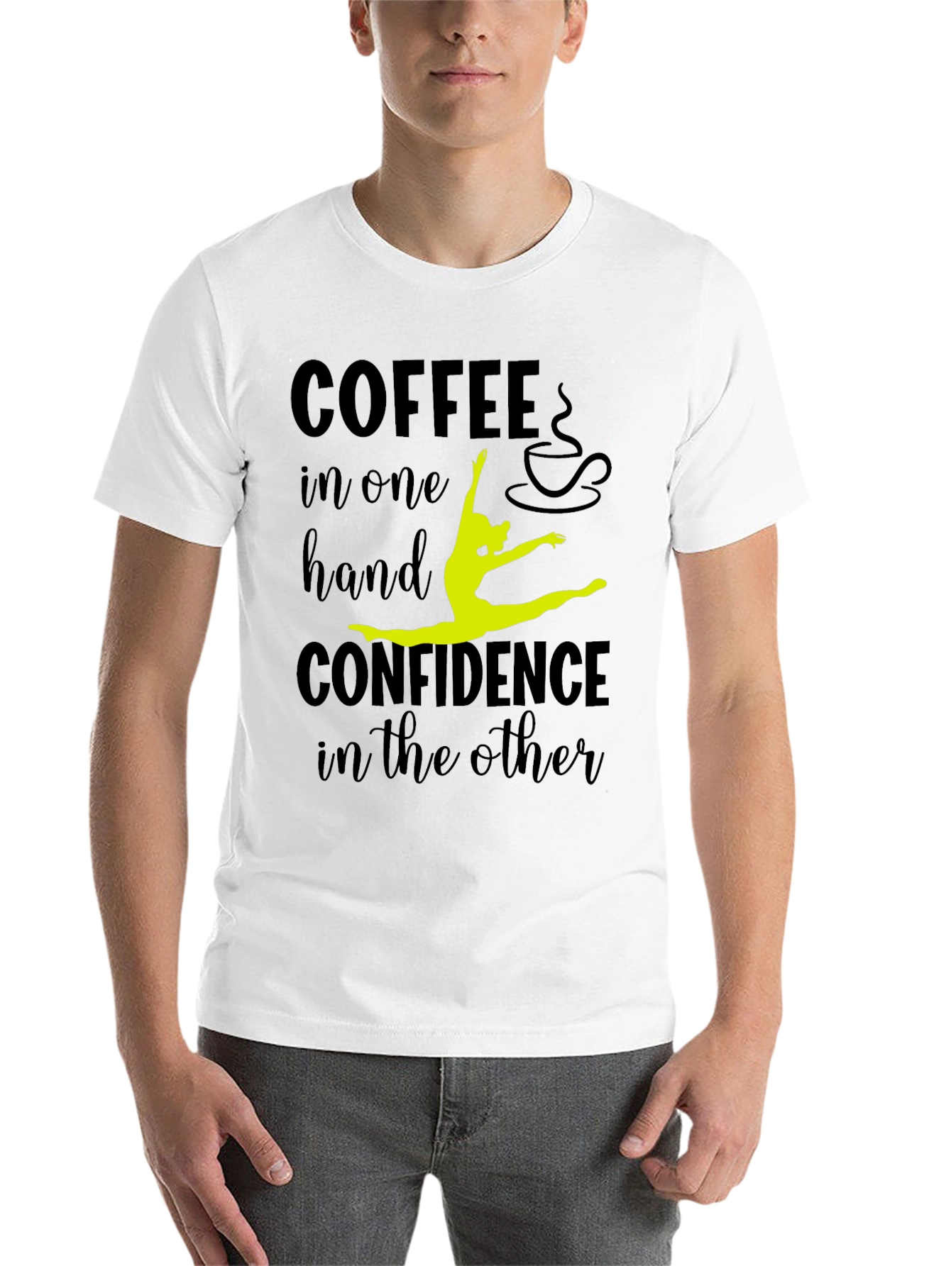 Black Coffee & Confidence Graphic Tee - Black view 14