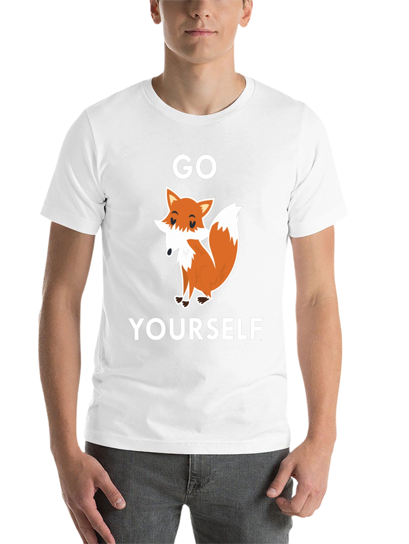 Black Go Fox Yourself Graphic T-Shirt view 14