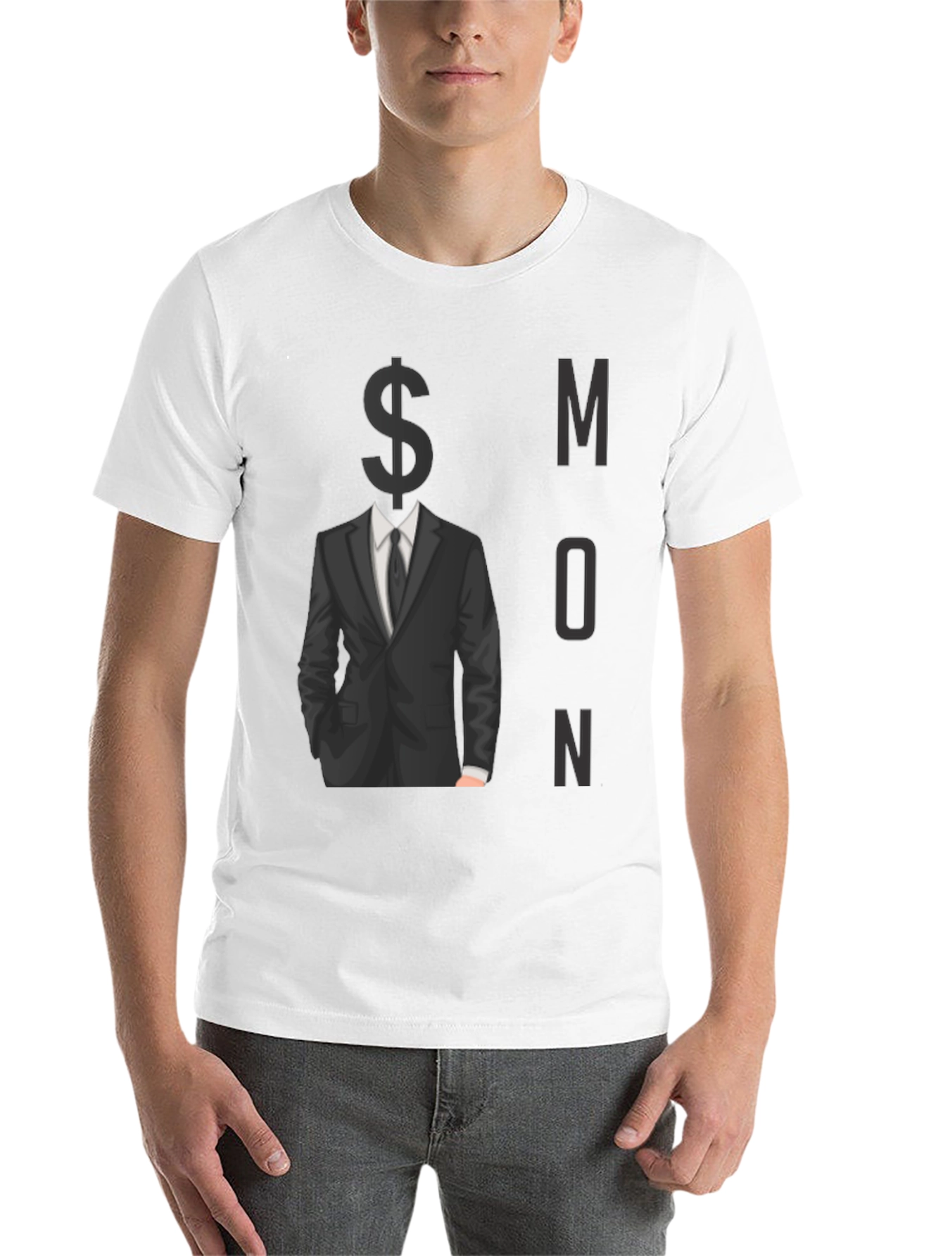 Black Money Minded Men's Black Graphic Tee view 14
