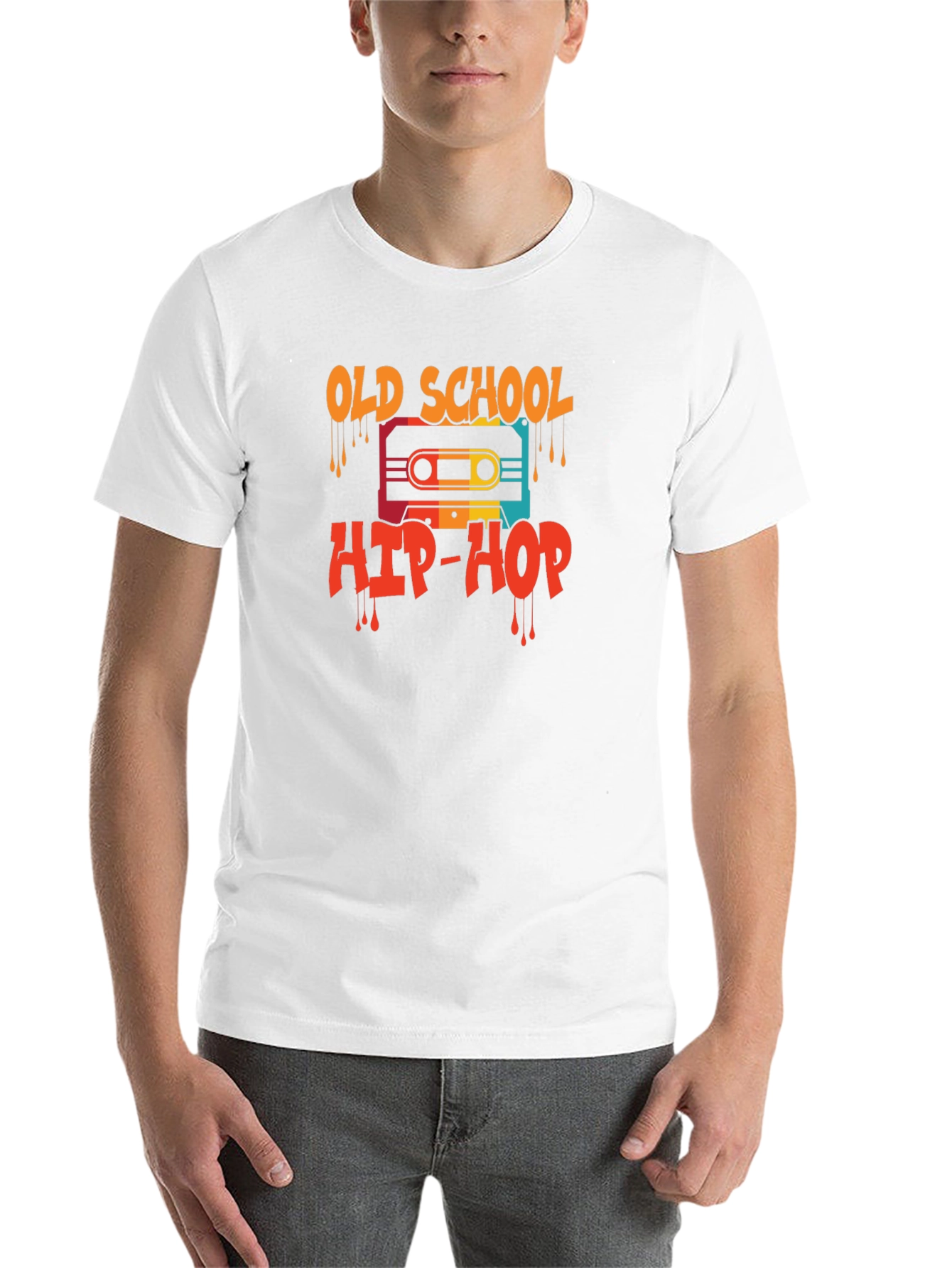 Black Old School Hip-Hop Graphic Tee view 14