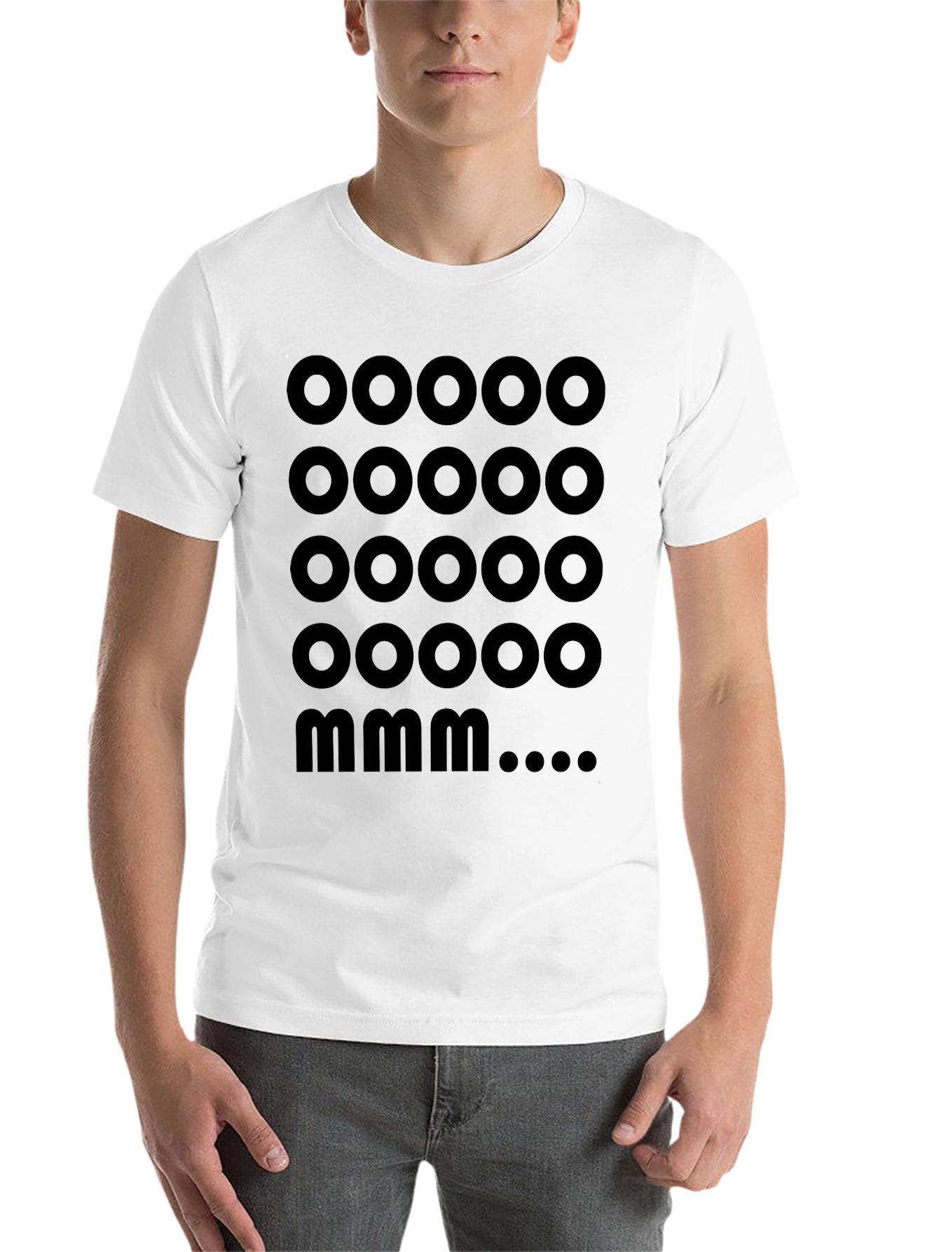 Black Minimalist OOOO MMM T-Shirt - Black view 14
