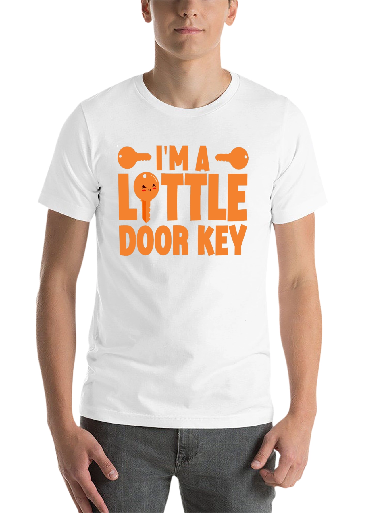 Black I'm a Little Door Key Funny Graphic Tee view 14